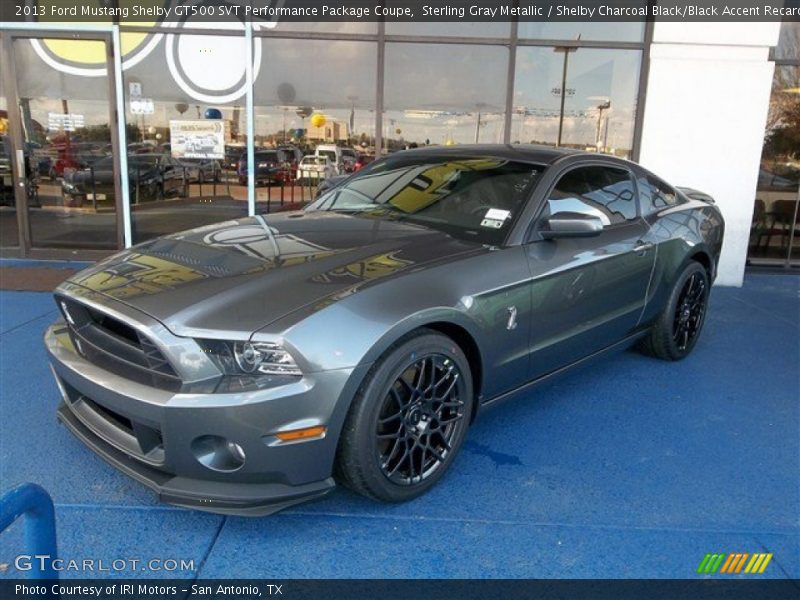 Front 3/4 View of 2013 Mustang Shelby GT500 SVT Performance Package Coupe