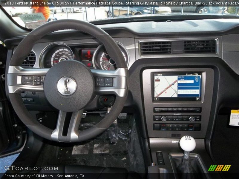 Dashboard of 2013 Mustang Shelby GT500 SVT Performance Package Coupe