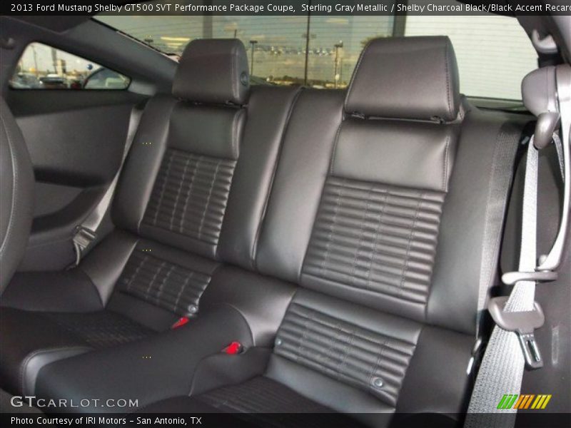 Rear Seat of 2013 Mustang Shelby GT500 SVT Performance Package Coupe