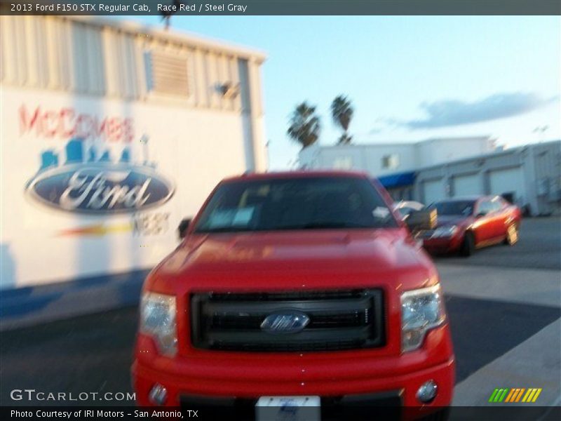 Race Red / Steel Gray 2013 Ford F150 STX Regular Cab