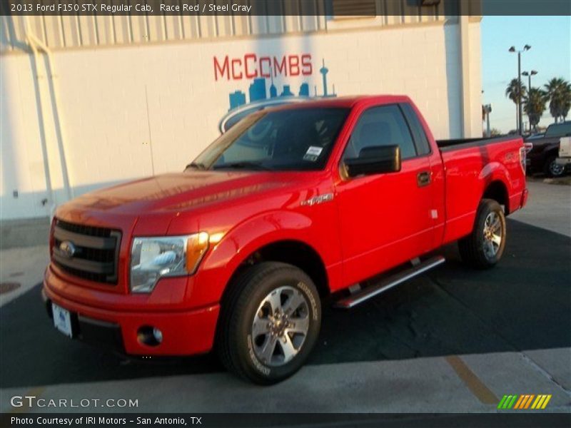 Race Red / Steel Gray 2013 Ford F150 STX Regular Cab