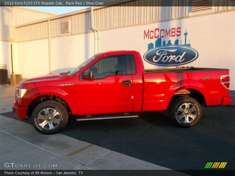 Race Red / Steel Gray 2013 Ford F150 STX Regular Cab