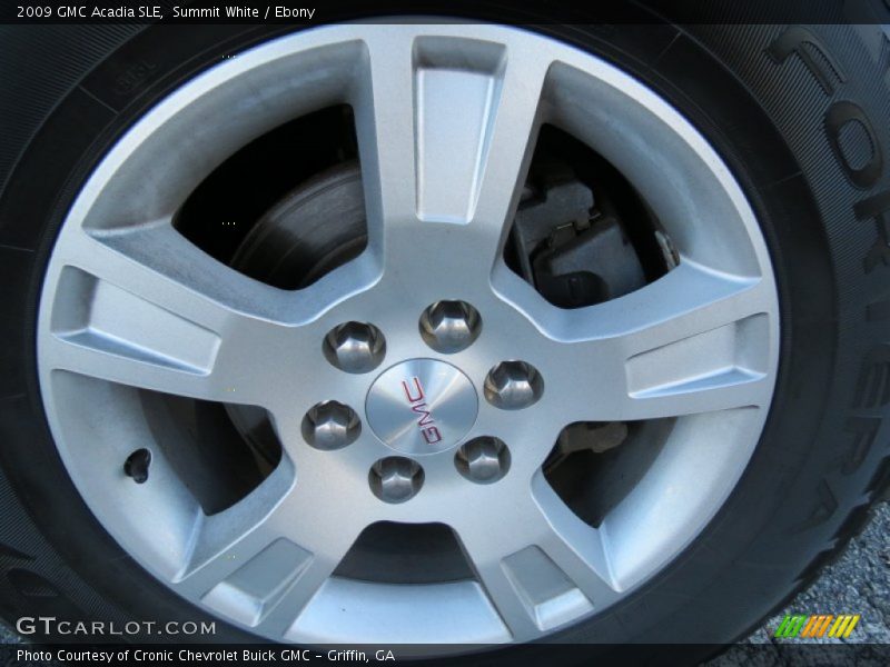 Summit White / Ebony 2009 GMC Acadia SLE