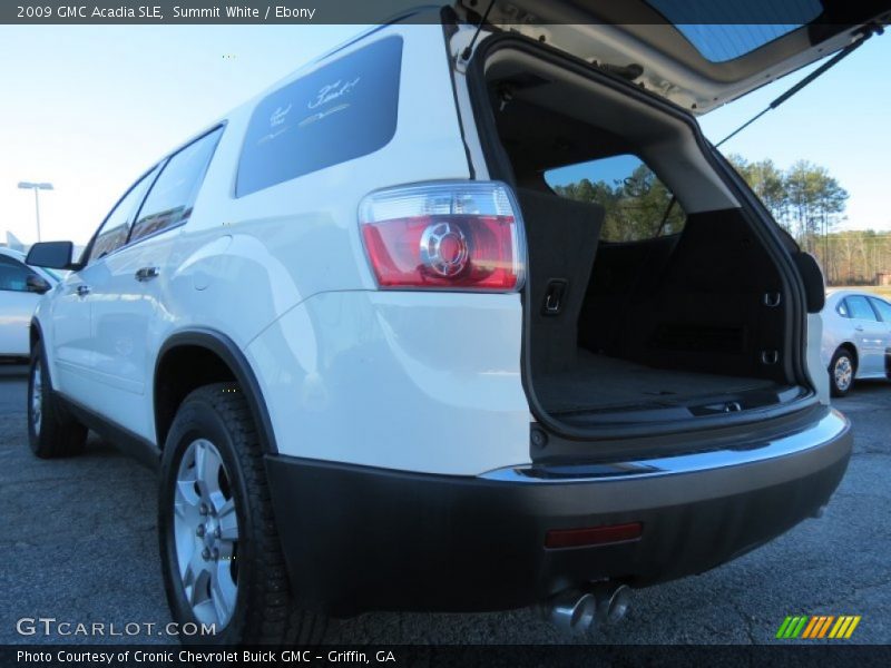 Summit White / Ebony 2009 GMC Acadia SLE