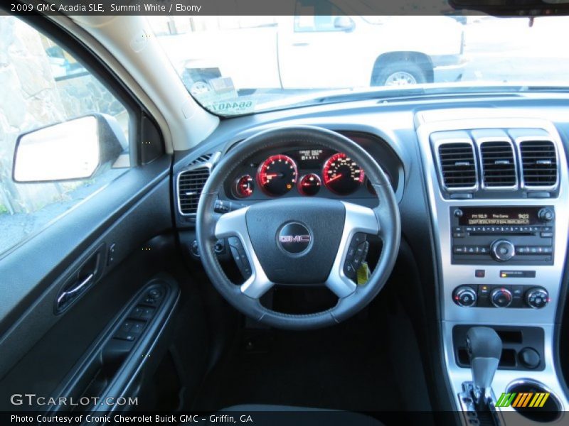 Summit White / Ebony 2009 GMC Acadia SLE