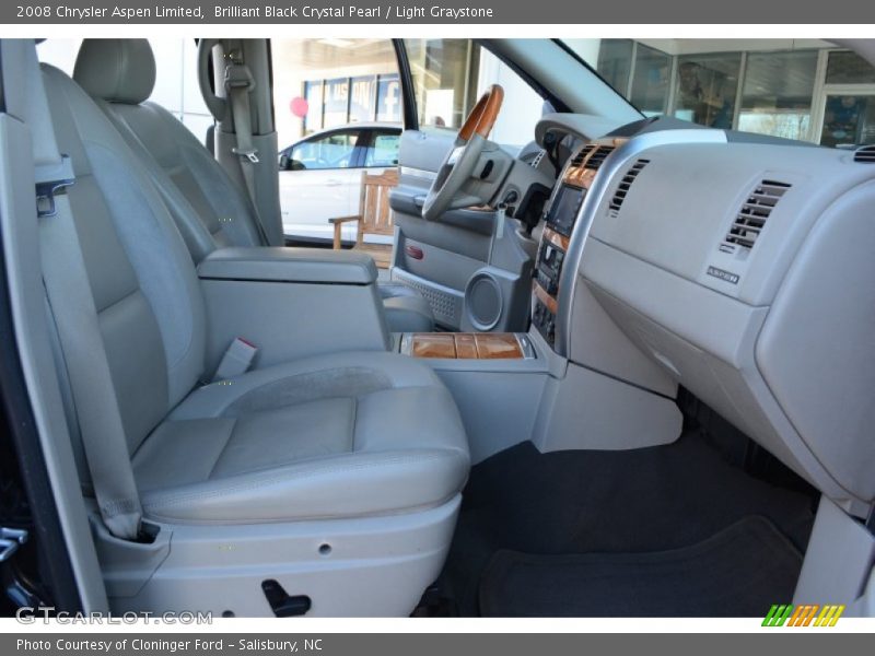 Brilliant Black Crystal Pearl / Light Graystone 2008 Chrysler Aspen Limited