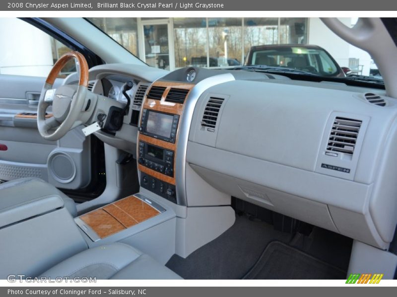 Brilliant Black Crystal Pearl / Light Graystone 2008 Chrysler Aspen Limited