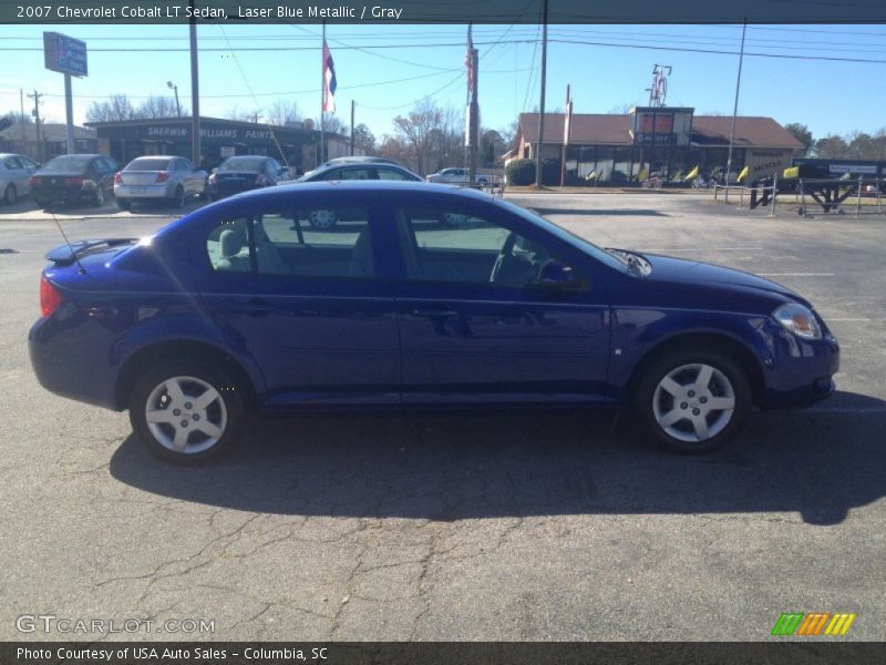 Laser Blue Metallic / Gray 2007 Chevrolet Cobalt LT Sedan