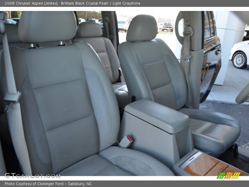 Brilliant Black Crystal Pearl / Light Graystone 2008 Chrysler Aspen Limited