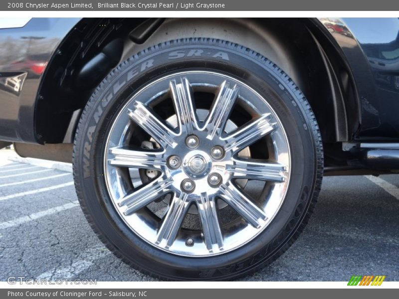 Brilliant Black Crystal Pearl / Light Graystone 2008 Chrysler Aspen Limited