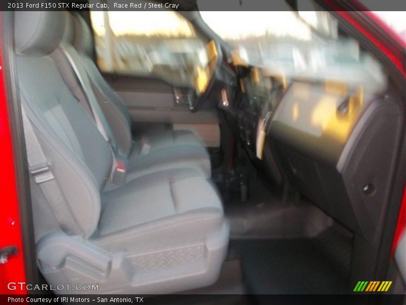 Race Red / Steel Gray 2013 Ford F150 STX Regular Cab