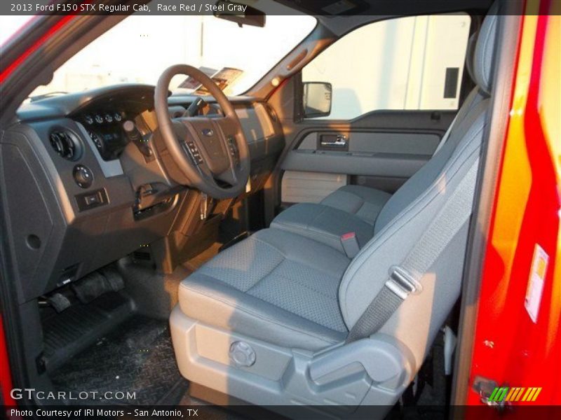 Race Red / Steel Gray 2013 Ford F150 STX Regular Cab