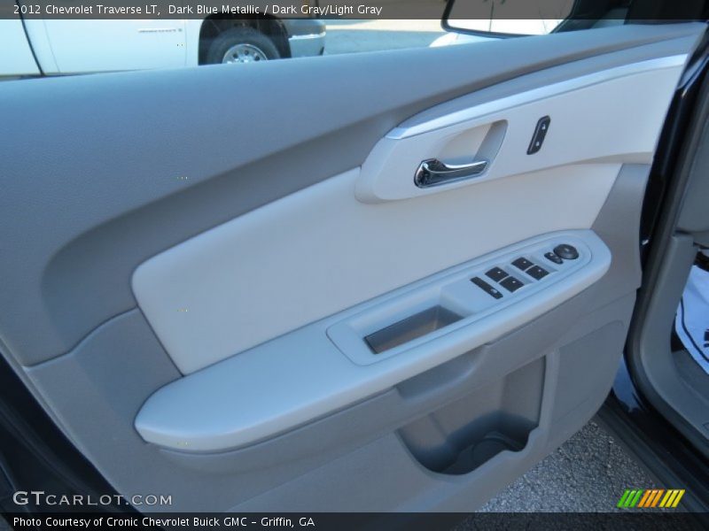 Dark Blue Metallic / Dark Gray/Light Gray 2012 Chevrolet Traverse LT