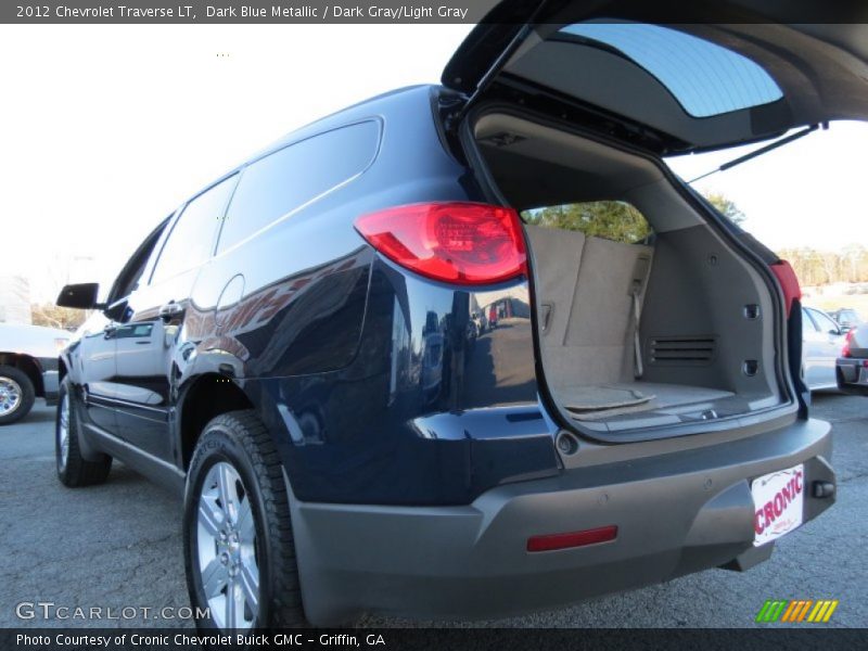 Dark Blue Metallic / Dark Gray/Light Gray 2012 Chevrolet Traverse LT