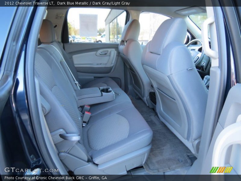 Dark Blue Metallic / Dark Gray/Light Gray 2012 Chevrolet Traverse LT