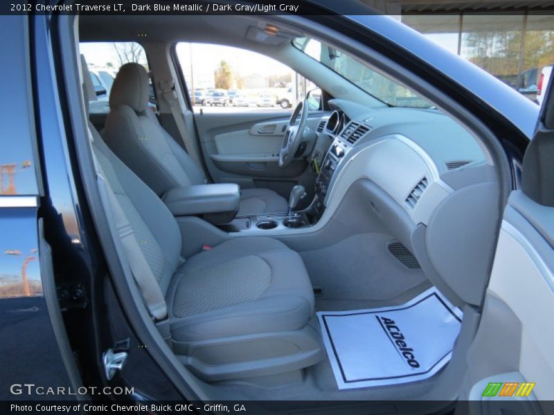 Dark Blue Metallic / Dark Gray/Light Gray 2012 Chevrolet Traverse LT