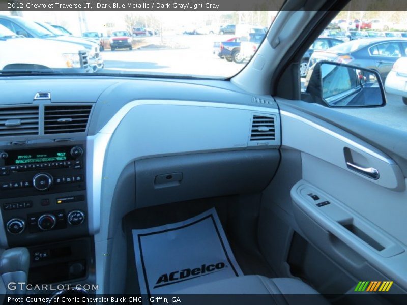 Dark Blue Metallic / Dark Gray/Light Gray 2012 Chevrolet Traverse LT