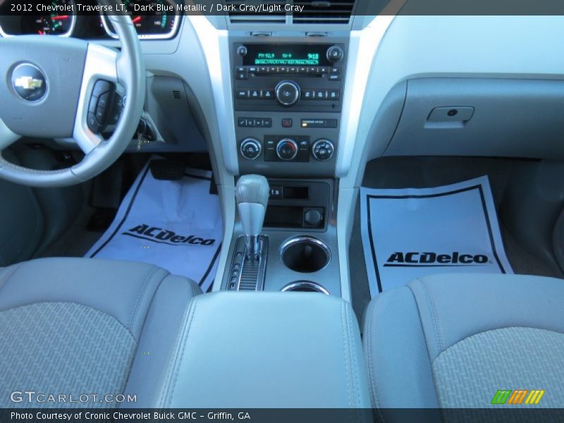 Dark Blue Metallic / Dark Gray/Light Gray 2012 Chevrolet Traverse LT