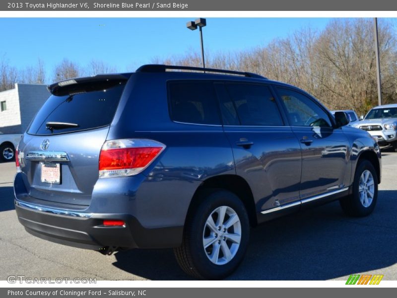 Shoreline Blue Pearl / Sand Beige 2013 Toyota Highlander V6
