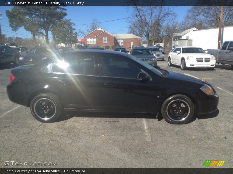 Black / Gray 2008 Chevrolet Cobalt LT Sedan