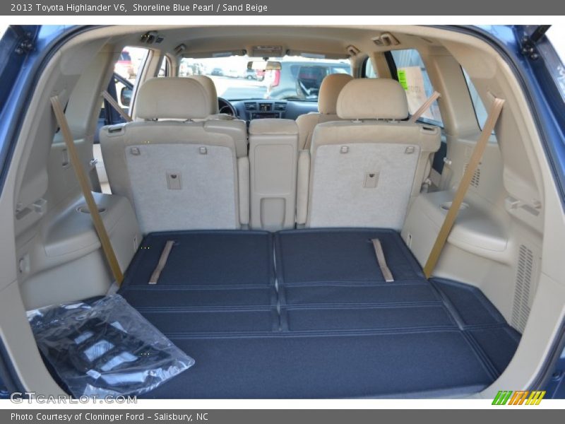 Shoreline Blue Pearl / Sand Beige 2013 Toyota Highlander V6