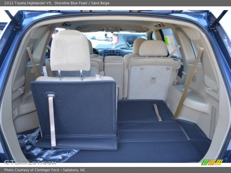 Shoreline Blue Pearl / Sand Beige 2013 Toyota Highlander V6