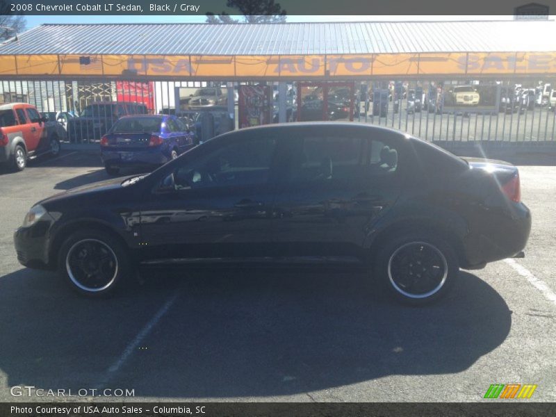 Black / Gray 2008 Chevrolet Cobalt LT Sedan