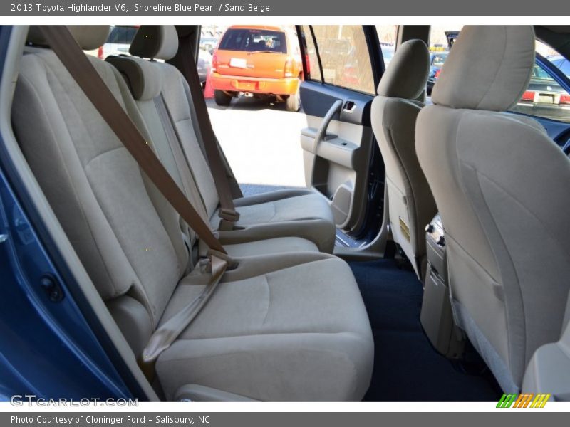 Shoreline Blue Pearl / Sand Beige 2013 Toyota Highlander V6