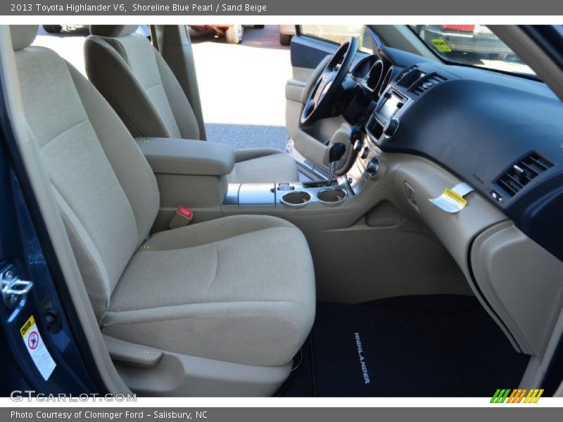 Shoreline Blue Pearl / Sand Beige 2013 Toyota Highlander V6