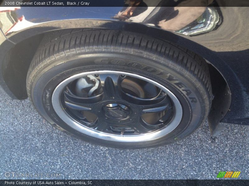 Black / Gray 2008 Chevrolet Cobalt LT Sedan