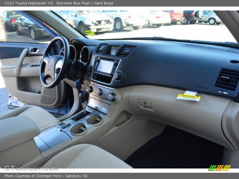 Shoreline Blue Pearl / Sand Beige 2013 Toyota Highlander V6