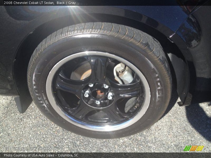 Black / Gray 2008 Chevrolet Cobalt LT Sedan