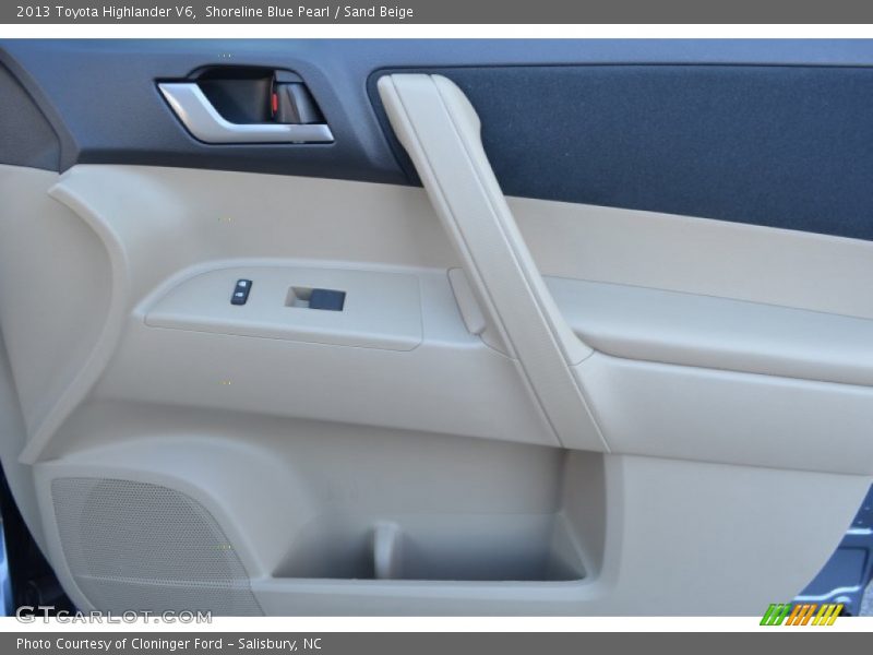 Shoreline Blue Pearl / Sand Beige 2013 Toyota Highlander V6