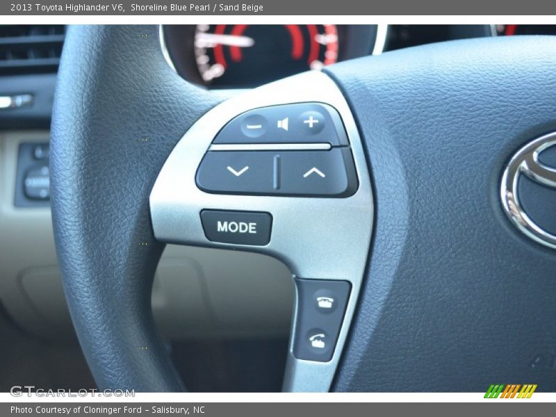 Shoreline Blue Pearl / Sand Beige 2013 Toyota Highlander V6