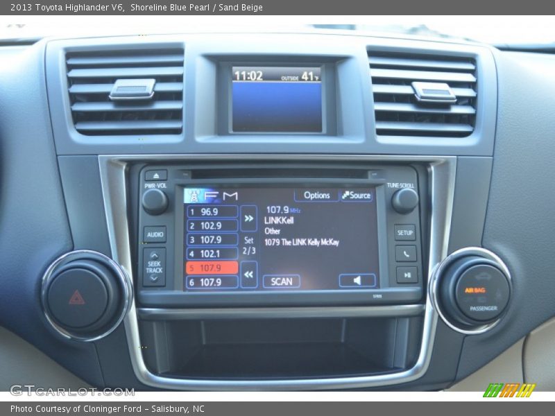 Shoreline Blue Pearl / Sand Beige 2013 Toyota Highlander V6