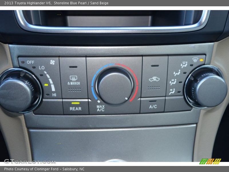 Shoreline Blue Pearl / Sand Beige 2013 Toyota Highlander V6