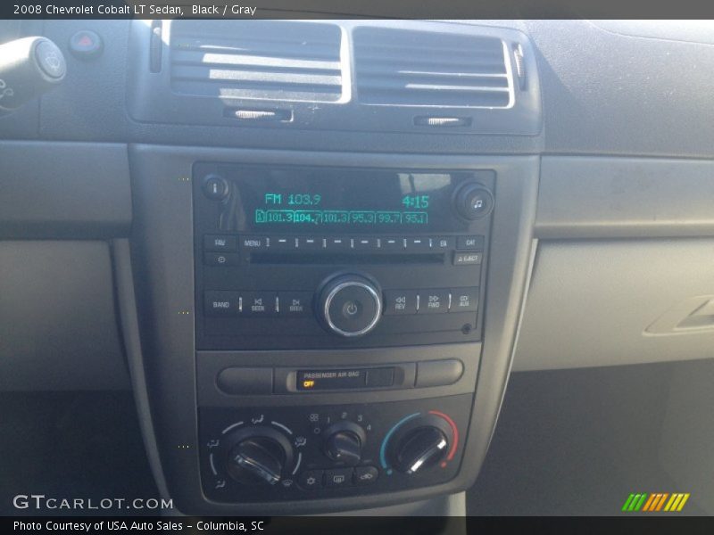 Black / Gray 2008 Chevrolet Cobalt LT Sedan
