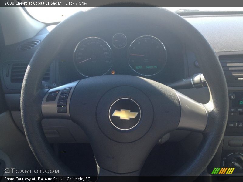 Black / Gray 2008 Chevrolet Cobalt LT Sedan