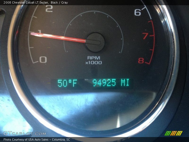 Black / Gray 2008 Chevrolet Cobalt LT Sedan