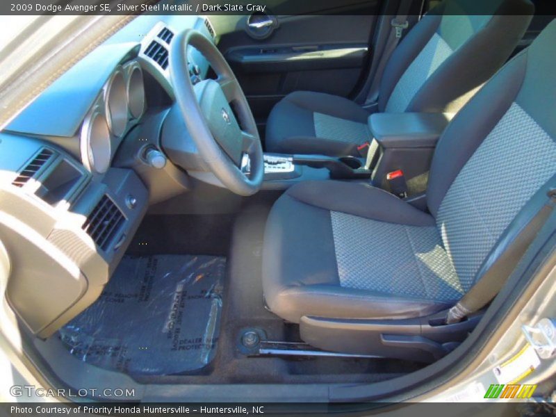 Silver Steel Metallic / Dark Slate Gray 2009 Dodge Avenger SE