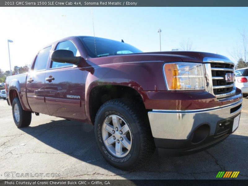 Sonoma Red Metallic / Ebony 2013 GMC Sierra 1500 SLE Crew Cab 4x4