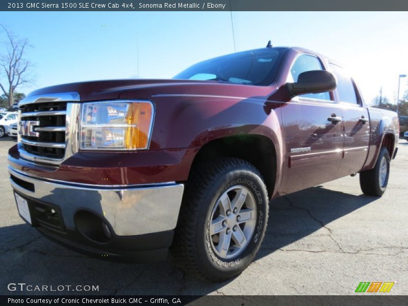 Sonoma Red Metallic / Ebony 2013 GMC Sierra 1500 SLE Crew Cab 4x4