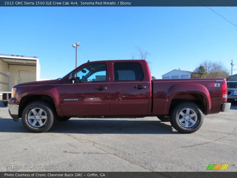 Sonoma Red Metallic / Ebony 2013 GMC Sierra 1500 SLE Crew Cab 4x4