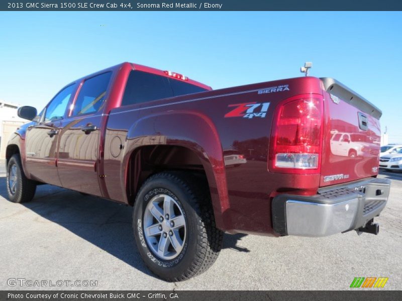 Sonoma Red Metallic / Ebony 2013 GMC Sierra 1500 SLE Crew Cab 4x4