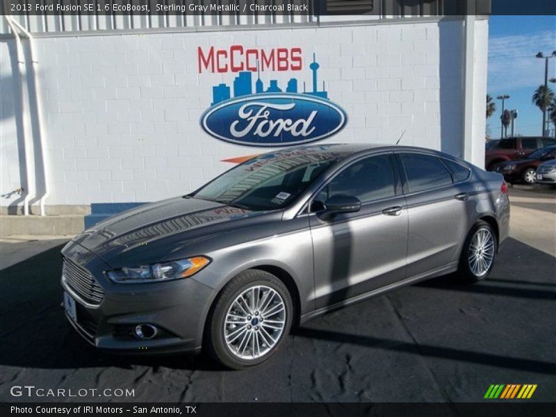 Sterling Gray Metallic / Charcoal Black 2013 Ford Fusion SE 1.6 EcoBoost