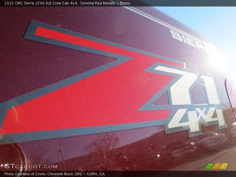 Sonoma Red Metallic / Ebony 2013 GMC Sierra 1500 SLE Crew Cab 4x4