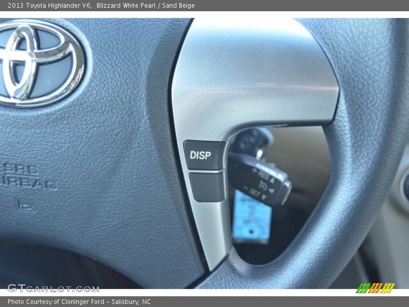 Blizzard White Pearl / Sand Beige 2013 Toyota Highlander V6