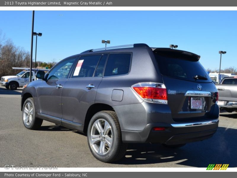 Magnetic Gray Metallic / Ash 2013 Toyota Highlander Limited