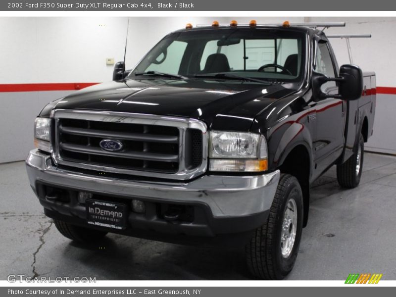 Black / Black 2002 Ford F350 Super Duty XLT Regular Cab 4x4