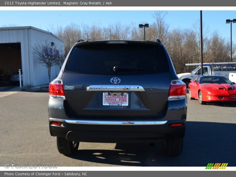 Magnetic Gray Metallic / Ash 2013 Toyota Highlander Limited